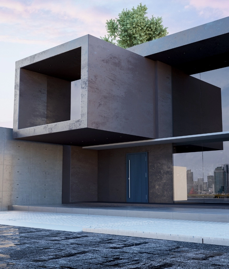 nowoczesny dom w stylu minimalistycznym